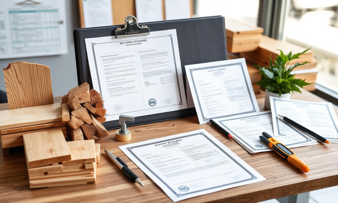 Wood industry documentation and quality standards for network development and market access
